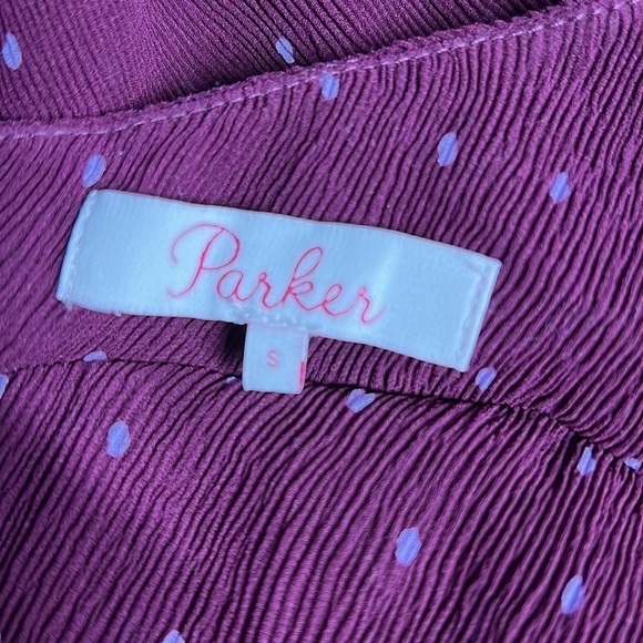 PARKER SMALL PURPLE ASYMMETRICAL TANK TOP NWT - Picture 6 of 8